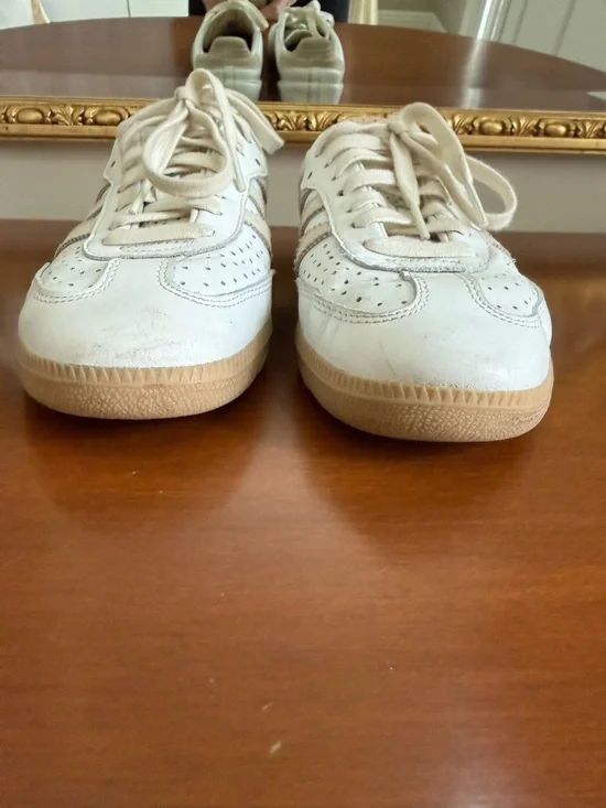 Adidas Samba Classic White Leather Sneakers - Picture 9 of 11